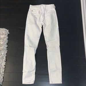 white hudson skinny jeans
